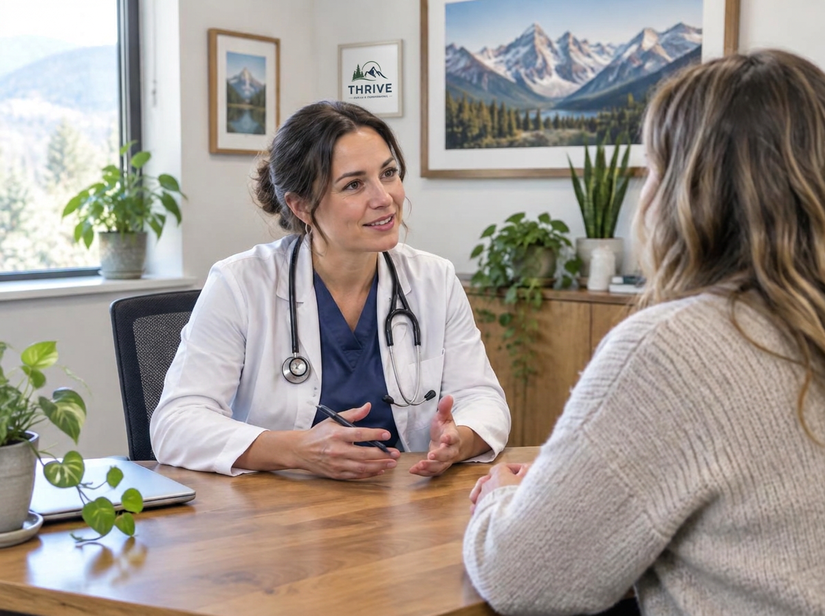 A consultation in progress at Thrive Health & Performance